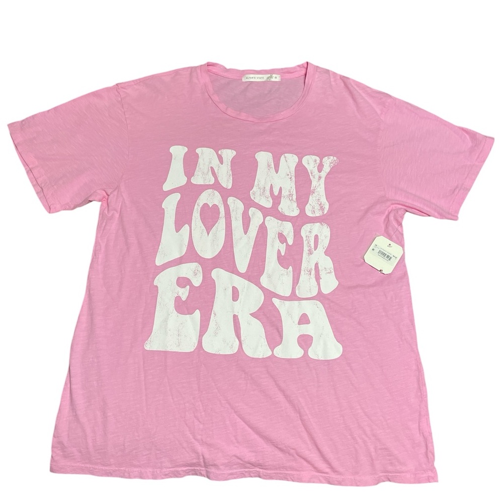 NEW WITH TAGS Altar’d State Pink “in my lover era” Graphic T-Shirt